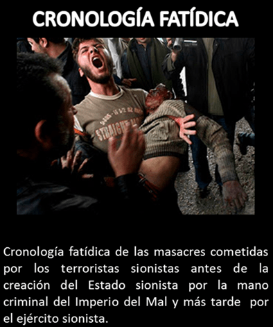 CRONOLOG&Iacute;A FAT&Iacute;DICA