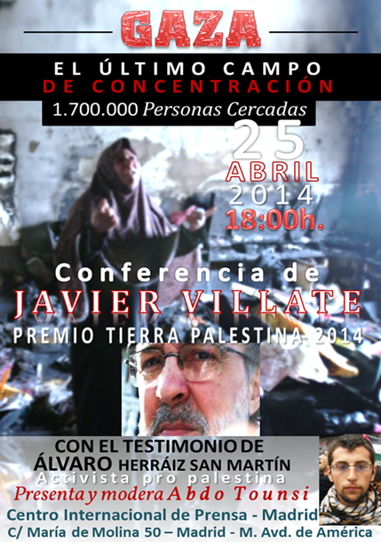 Cartel conferencia Javier Villate
