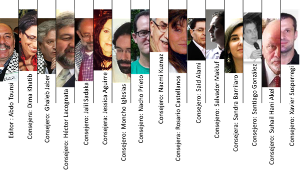 Consejo editorial de la revista Palestina Digital